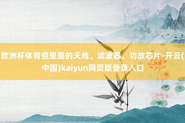 欧洲杯体育但里面的天线、滤波器、功放芯片-开云(中国)kaiyun网页版登录入口