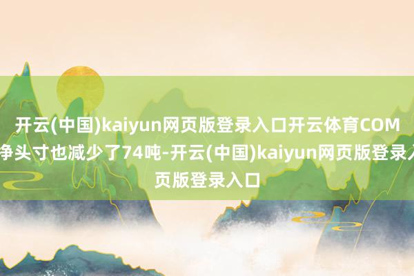 开云(中国)kaiyun网页版登录入口开云体育COMEX净头寸也减少了74吨-开云(中国)kaiyun网页版登录入口